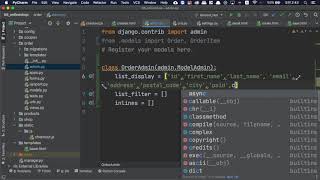 [오지랖 파이썬 웹 프로그래밍] 6장 Onlineshop 49 - 주문 관리자 페이지 옵션 설정 - order list page customizing with admin.py