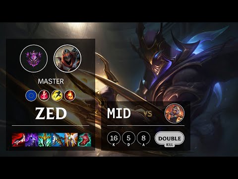 Zed Mid vs Qiyana - EUW Master Patch 11.8