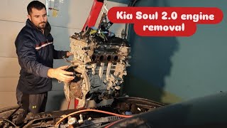 Seized up engine removal / Kia Soul GDI 2.0 video nr.2