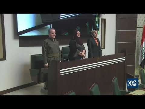 Kurdish lawmakers sing national anthem during session on anniversary of Kurdistan Referendum