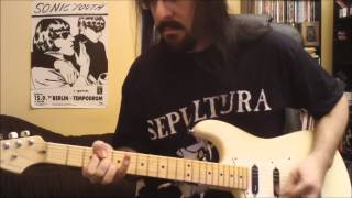Sepultura - sarcastic existance - guitar cover - HD