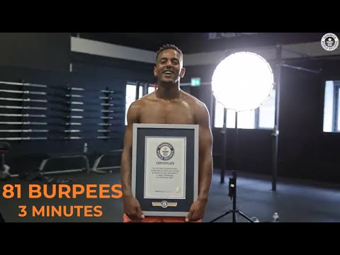 3 MINUTES BURPEES GUINNESS WORLD RECORD 🥇