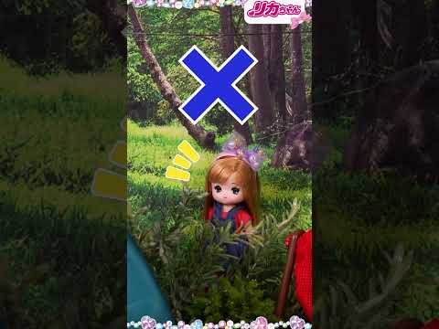 【リカを探そう❗】キャンプ場にリカちゃんが隠れてるよ🏕探してみてね❗#shorts