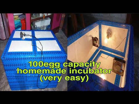 100egg capacity incubator।।how to make incubator।।egg hatching