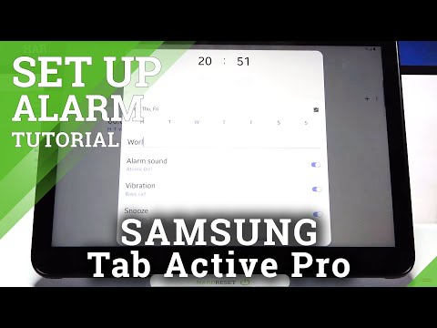 How to Set Up Alarm Clock in SAMSUNG Galaxy Tab Active Pro – Schedule Alarms