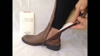 Keep boots up with Boot Stay adhesive sag preventers