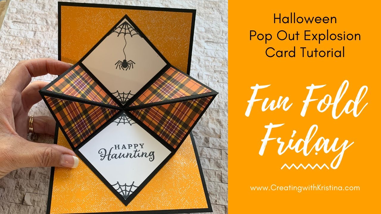 How to make a pop out explosion Halloween card