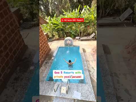 5 Resort with private pool /Jacuzzi #goa #northgoa #shorts #viralshort