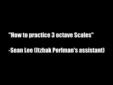 Violin 3 octave Scales