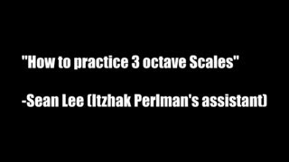 Violin 3 octave Scales