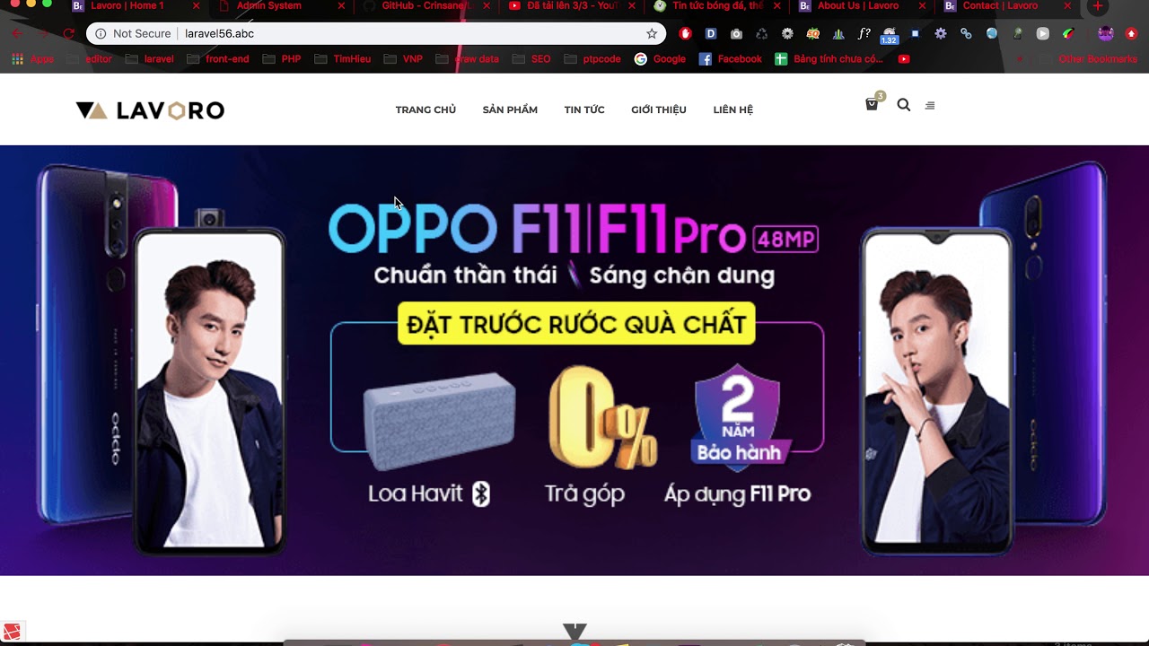 Bài 35 - Form liên hệ - Xây dựng website bán hàng Laravel