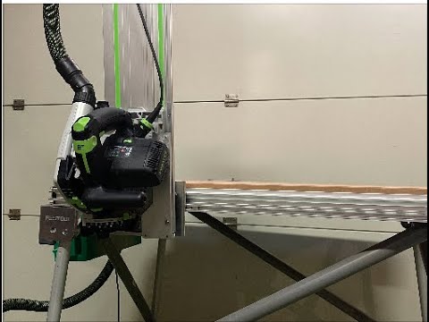How to make a Jig to keep a Festool Tracksaw on the rail when you flip it.