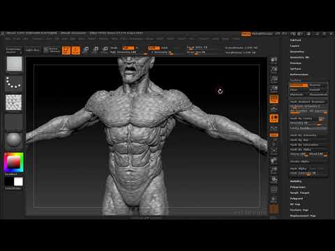 Zbrush Character Production Tutorial 22 Scales By Alpha