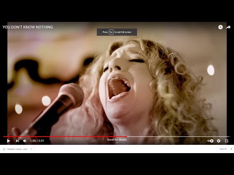 Melanie Masson - soul singer extraordinaire, singing and talking...