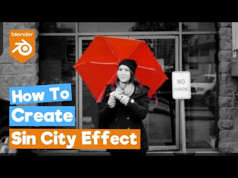 Blender Compositing VFX Tutorial : Selective Color / "Sin" City Effect