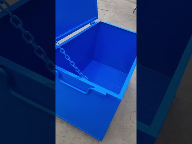 Vídeo relacionado con Colcolo Caja de herramientas de hierro Caja de herramientas vacía Contenedor de fácil acceso Organizador de herramientas de metal rojo Portátil Multiusos para