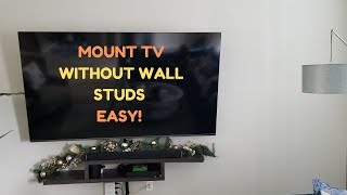 How to mount TV on wall | NO STUDS