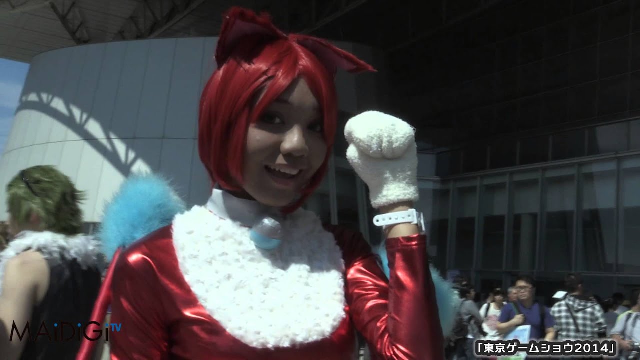動画 Tgs14コスプレ 妖怪ウォッチ ジバニャン 腹巻は手縫い Maidigiリポート Maidigitv マイデジｔｖ