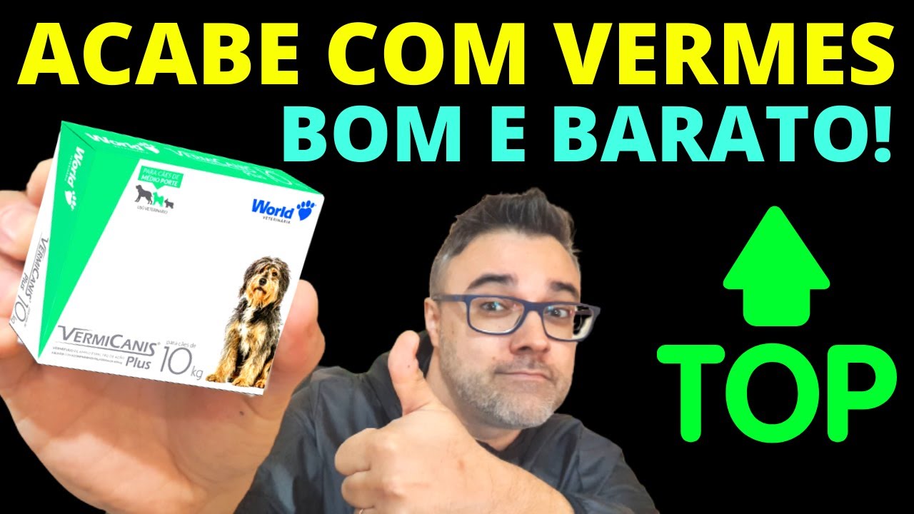 Como ACABAR COM VERMES no cachorro - BOM E BARATO! Vermífugo para cães VermiCanis Plus!