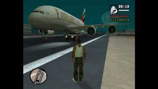 preview picture of video 'The biggest plane on GTA San Andreas'