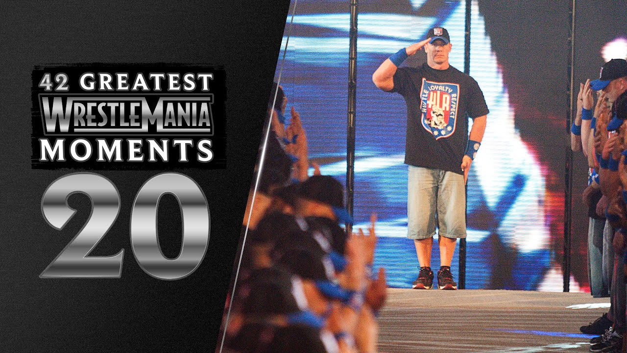 John Cena arrives with an army of doppelgangers | WrestleMania 25: 42 Greatest WrestleMania Moments