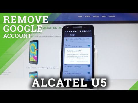 How to Remove Google Account from ALCATEL U5 - Delete Google Account |HardReset.Info