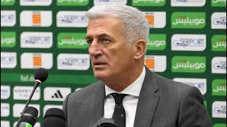 La point de presse de Vladimir PETKOVIC au Stade Nelson Mandela à Baraki - Vidéo