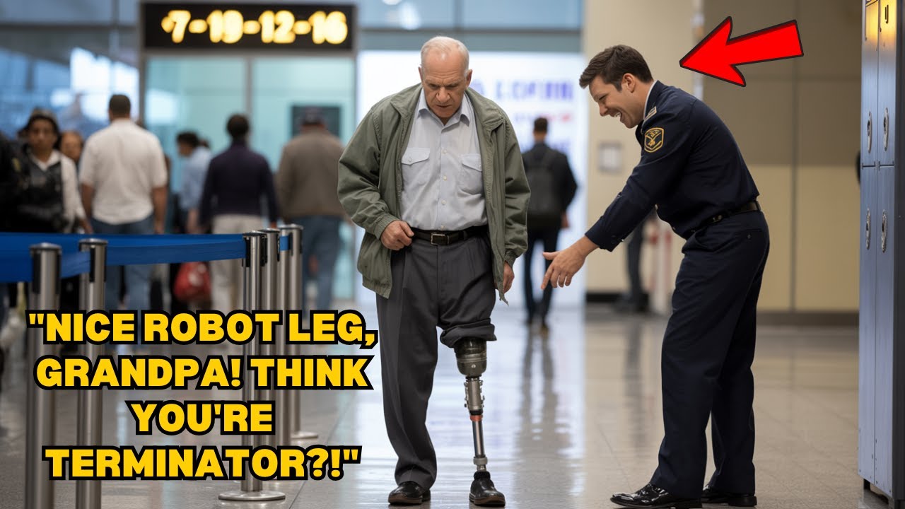 Airport Agent Laughed at a Veteran’s Metal Leg—8 Minutes Later, the Pilot Gave Him First Class