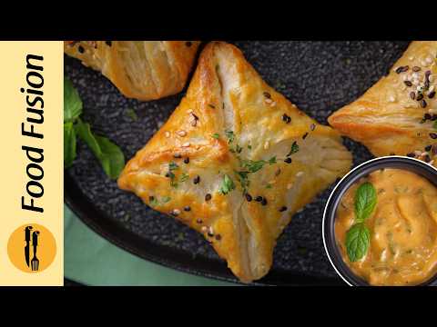 Chicken Pyramids Puffs Ramzan Special Recipe by Food Fusion
