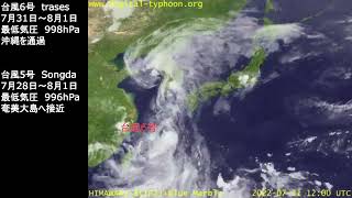 2022年の年間気象衛星