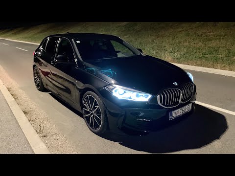 New BMW 1 Series 2021 - LED lights demonstration & test (M Sport 118i Night drive)