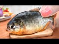 Catching and Cook Wild Fish Steamed with Mini Yummy in Miniature Kitchen - ASMR Cooking Video