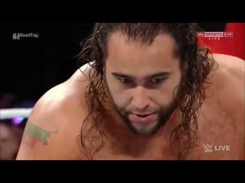 Roman Reigns & Sasha Banks vs. Rusev & Charlotte FULL MATCH HD