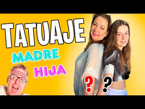TATUAJE  HIJA y Madre por CUMPLEAÑOS el Dibujo más emotivo que me hizo llorar.