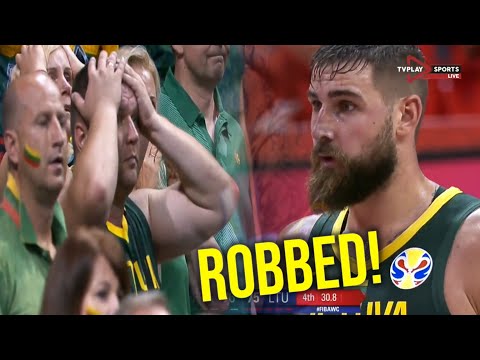HUGE referee mistake in final seconds | LITHUANIA v FRANCE |FIBA WC 2019