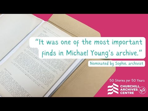 It was one of the most important finds in Michael Young's archive