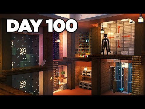 I Built The Ultimate Bunker in Horror Minecraft - Day 100