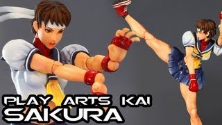 Play Arts Kai SAKURA Super Street Fighter IV Arcade Edition Figure Review