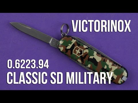 Peilis Victorinox Classic SD Camo video