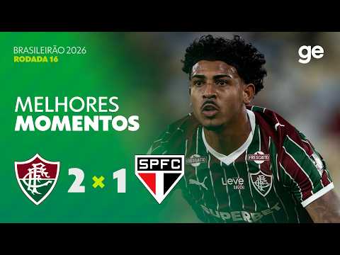 Gols e lances de Fluminense x São Paulo