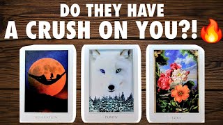 🔎💟 DO THEY HAVE A CRUSH ON YOU❓❗🥵❤🔥🍒 PICK A CARD LOVE TAROT READING 🔮