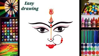 Navratri Drawing ll Durga Maa Drawing ❤️ ll Mata Drawing ll Maa Durga Drawing #shorts#maa #viral