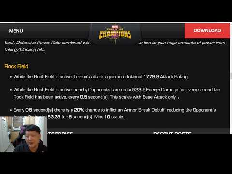 Terrax Full Abilities Breakdown and First Impressions - Marvel Contest of Champions