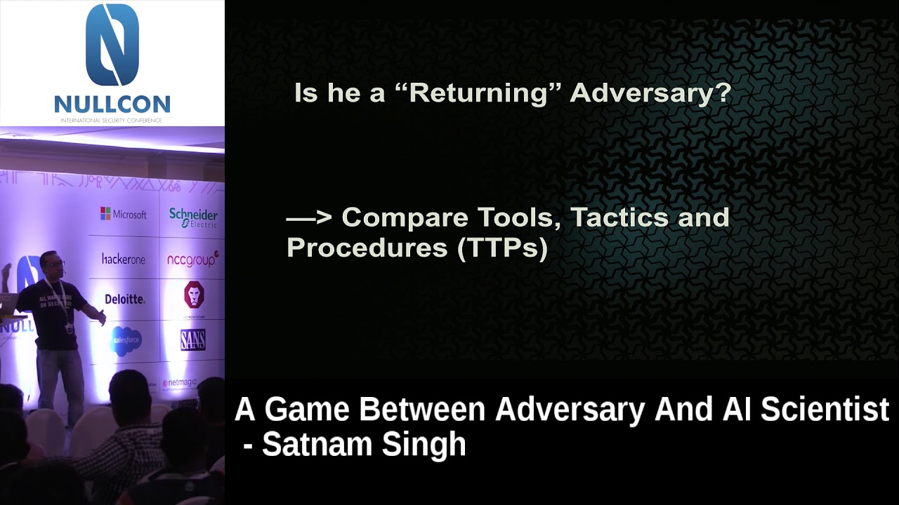 Nullcon Goa 2018:- A Game between Adversary and AI Scientist
