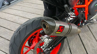 KTM Duke 690 R Test & Drive and Akrapovic Sound Test