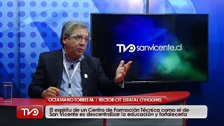 Primera Matrículas CFT Estatal O’Higgins, Octaviano Torres Muñoz, Rector de CFT Estatal O’Higgins