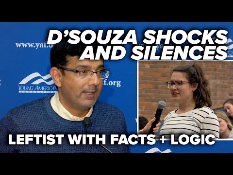 WINNING: D'Souza shocks and silences leftist with facts + logic