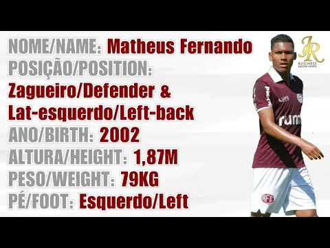 Atleta Matheus Fernando - Zagueiro/Defender & Lat-esquerdo/Left-back