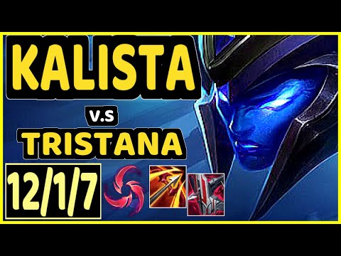 KALISTA vs TRISTANA - 12/1/7 KDA BOTTOM ADC GAMEPLAY - KR Ranked GRANDMASTER