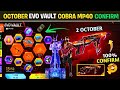 Next Evo Vault Event October Month 2025 100 CONFIRM Cobra Mp40 Return New Evo Gun In Free Fire